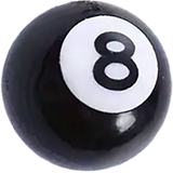 Focal Bag Charm: 8 Ball BC017