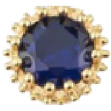 September Birthstone Dark Blue ZB009