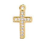 Tiny Cross With Pave S029