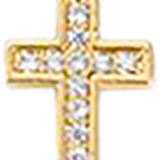 Tiny Cross With Pave S029