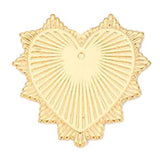 Classic Gold Heart Pendant P001