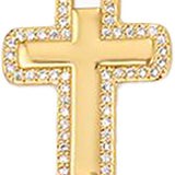 Large Cross with Crystals S024