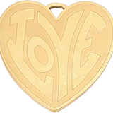 Focal Bag Charm: LOVE Heart Pendant P002