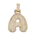 Pave Letter A Bag Charm BC031