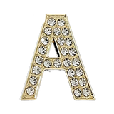 Pave Letter A Bag Charm BC031