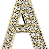 Focal Bag Charm: Pave Letter A Bag Charm BC031