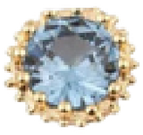 March Birthstone Light Blue ZB003