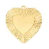 Focal Bag Charm: Sunburst Border Heart P028