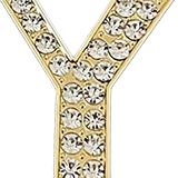 Focal Bag Charm: Pave Letter Y Bag Charm BC055