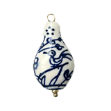 Porcelain Blue & White Teardrop With Bird CW003