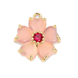 Pink Crystal Flower HF036