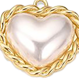 Big Puffed Heart Pearl HF003