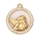 Round Angel With Crystals S004
