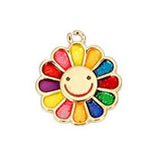 Rainbow Smiley Flower HF023