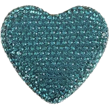 Blue Bedazzled Heart Bag Charm BC009