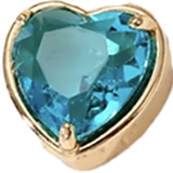 Blue Crystal Heart Bag Charm BC001
