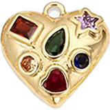 Colorful Jeweled Heart HF018