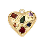 Colorful Jeweled Heart HF018