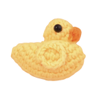 Focal Bag Charm: Crochet Duck Bag Charm BC007