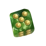 Green Dice Bag Charm BC022