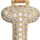 Pave Letter I Bag Charm BC039