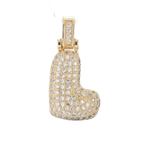 Focal Bag Charm: Pave Letter L Bag Charm BC042