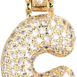 Focal Bag Charm: Pave Letter C Bag Charm BC033