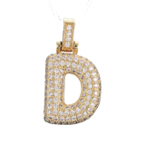 Pave Letter D Bag Charm BC034