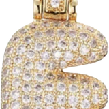 Focal Bag Charm: Pave Letter E Bag Charm BC035