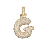 Pave Letter G Bag Charm BC037