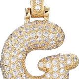 Pave Letter G Bag Charm BC037