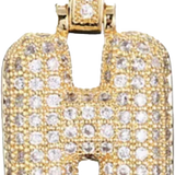 Focal Bag Charm: Pave Letter H Bag Charm BC038