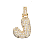 Focal Bag Charm: Pave Letter J Bag Charm BC040