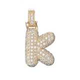 Focal Bag Charm: Pave Letter K Bag Charm BC041