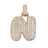 Focal Bag Charm: Pave Letter N Bag Charm BC044