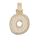 Focal Bag Charm: Pave Letter O Bag Charm BC044