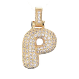 Focal Bag Charm: Pave Letter P Bag Charm BC045