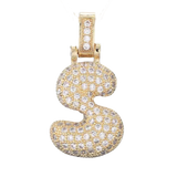 Focal Bag Charm: Pave Letter S Bag Charm BC049