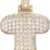 Focal Bag Charm: Pave Letter T Bag Charm BC050