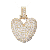 Pave Letter V Bag Charm BC052