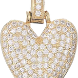Pave Letter V Bag Charm BC052