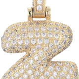 Pave Letter Z Bag Charm BC056