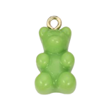 Lime Green Gummy Bear Bag Charm BC021