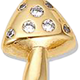 Mushroom With White Crystals HFA016