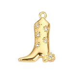 Pave Flower Cowboy Boot CW034