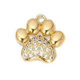 Micro Pave Dog Paw HFA045