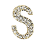 Focal Bag Charm: Pave Letter S Bag Charm BC049