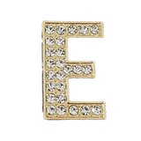 Pave Letter E Bag Charm BC035