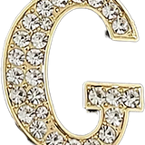 Pave Letter G Bag Charm BC037