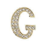 Pave Letter G Bag Charm BC037
